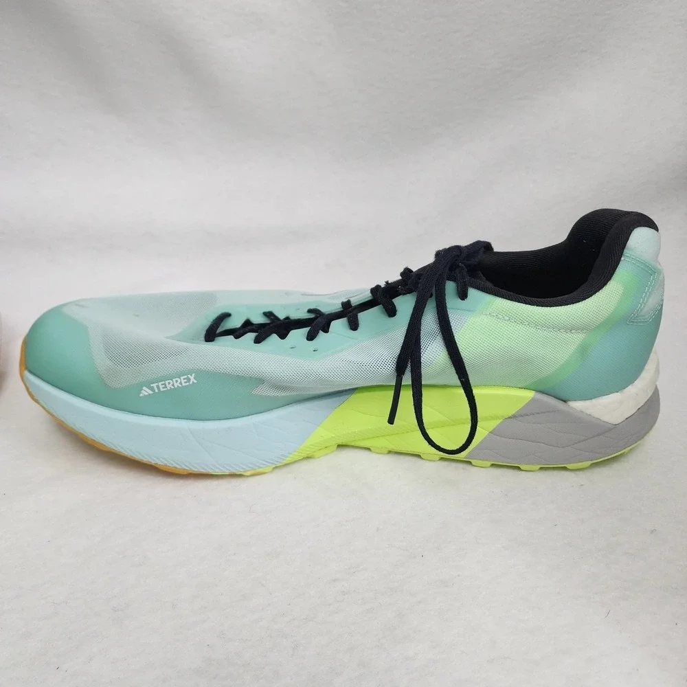 Adidas Terrex Agravic Ultra Mens US 13 Sneakers Aqua Lace Up Trail Running Shoes